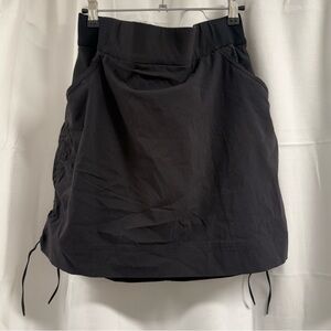 Columbia Black Athletic Drawstring Skort / Skirt Size Large